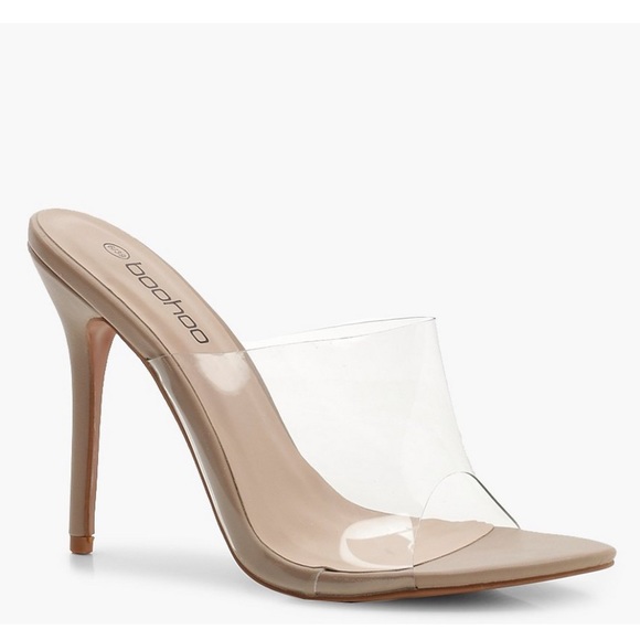 boohoo perspex shoes